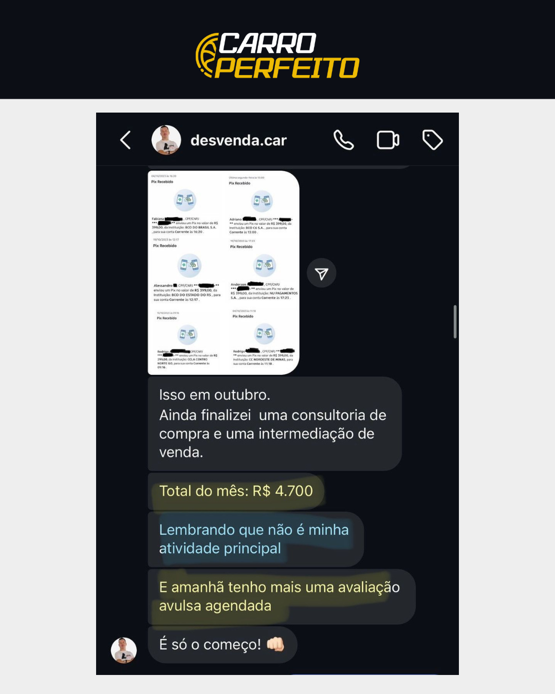 Nunca ganhou mais de 5K no CLT. (7)